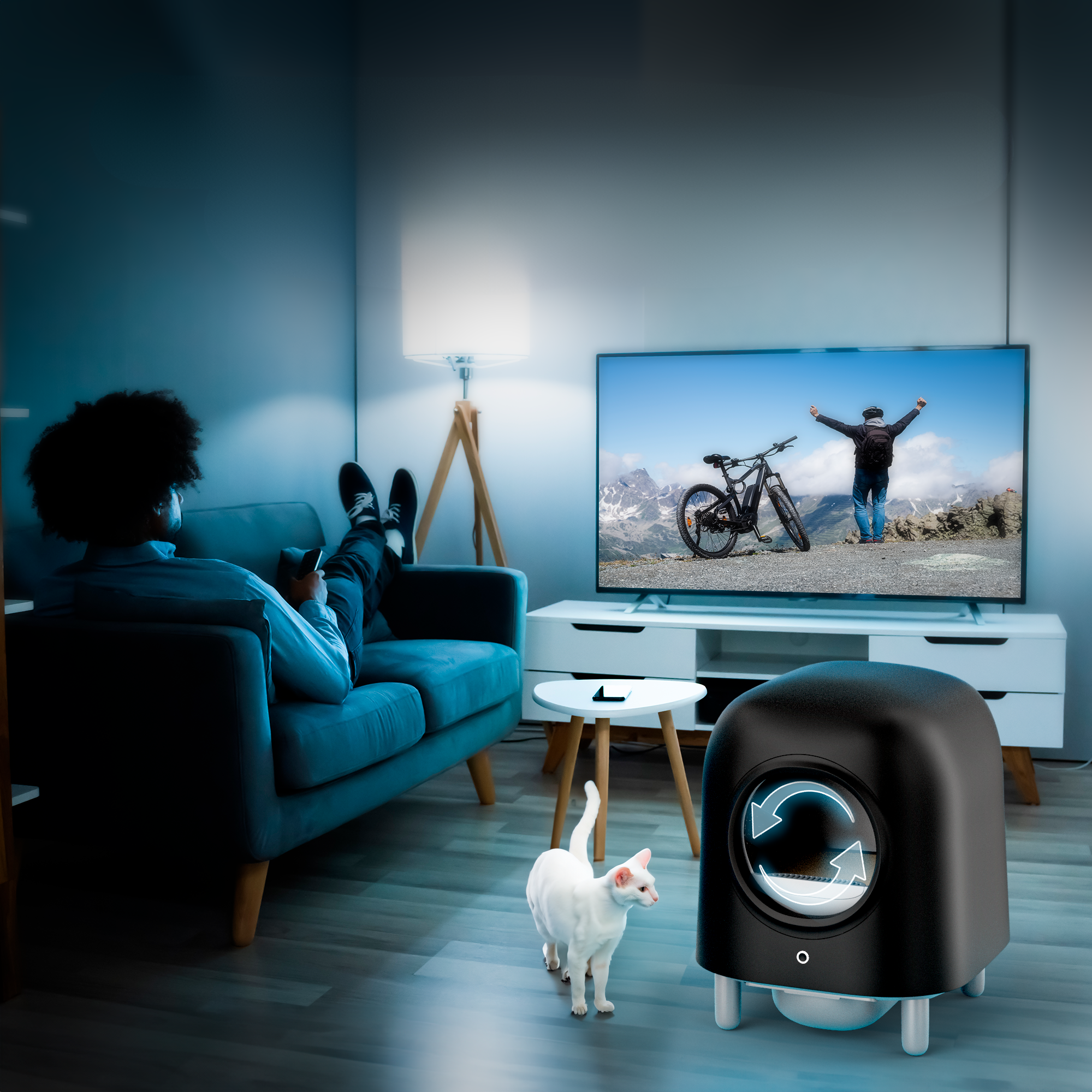 PRE ORDER - Petree Cube - Zelfreinigende kattenbak - Black Edition