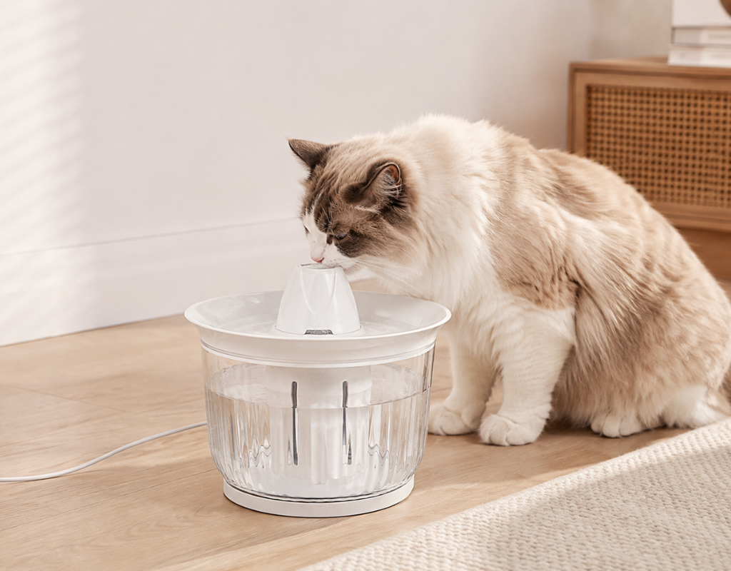 Je kat drinkt van nature te weinig