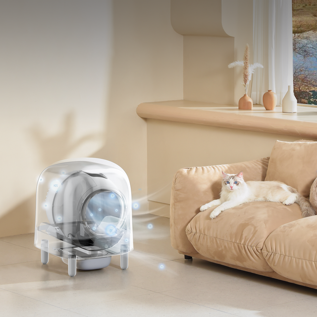 Petree Cube - Litière Chat Autonettoyante