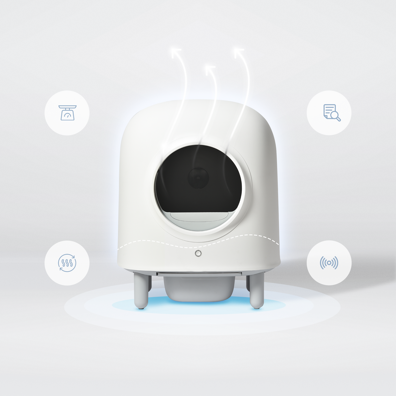 Petree Cube - Litière Chat Autonettoyante