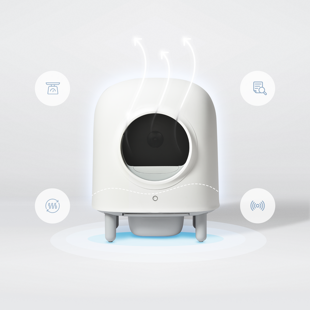 Petree Cube - Litière Chat Autonettoyante