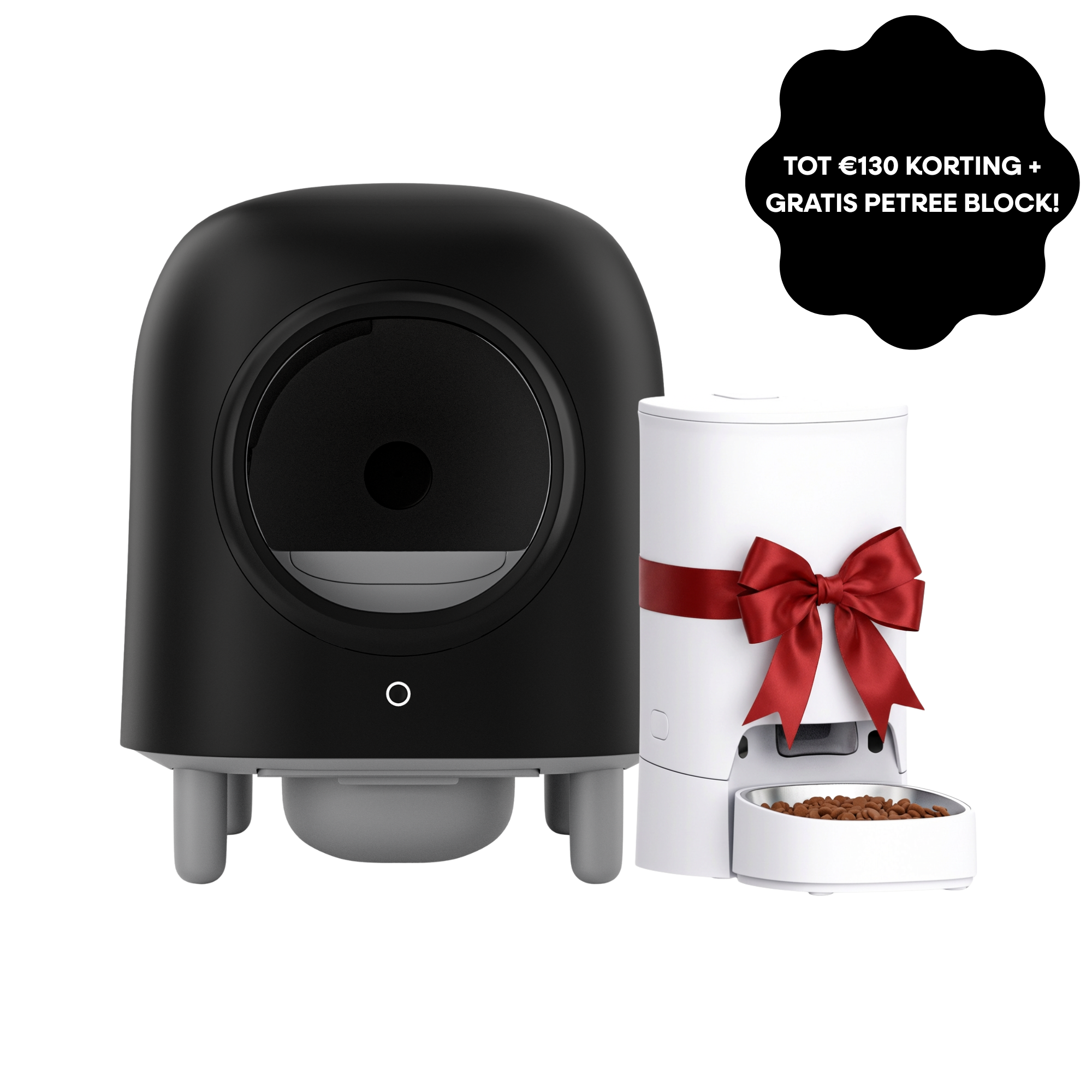 VORBESTELLUNG – Petree Cube – Selbstreinigende Katzentoilette – Black Edition