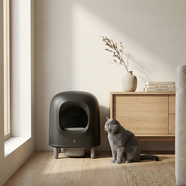 Petree Cube v2 • Zelfreinigende kattenbak • Black Edition