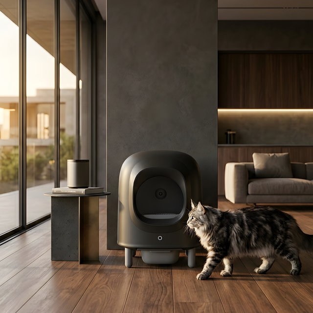 Petree Cube v2 – Selbstreinigende Katzentoilette – Black Edition