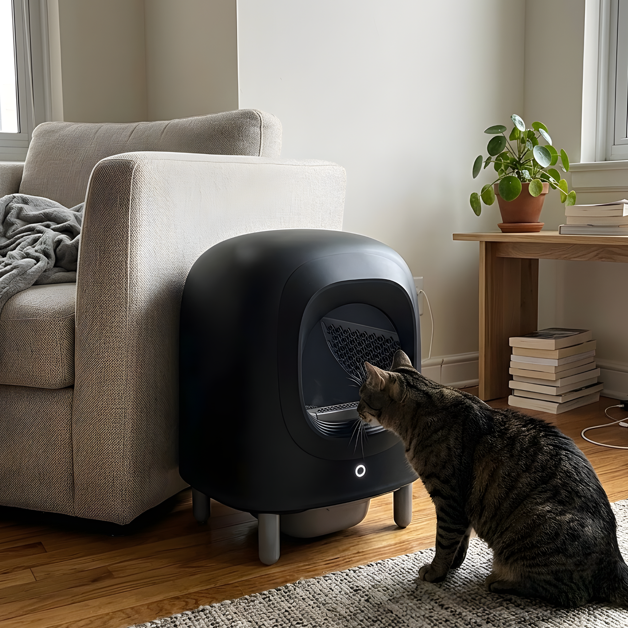 Petree Cube v2 – Selbstreinigende Katzentoilette – Black Edition