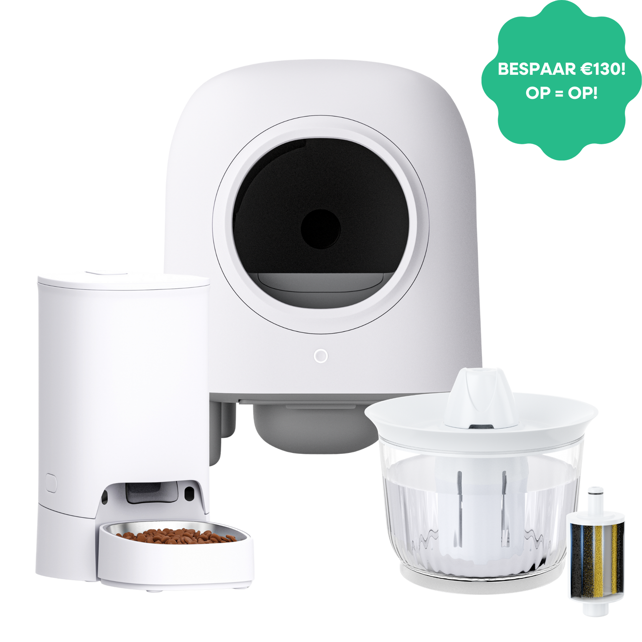 Petree Complete Care Bundel: Cube (Wit), Splash & Block!