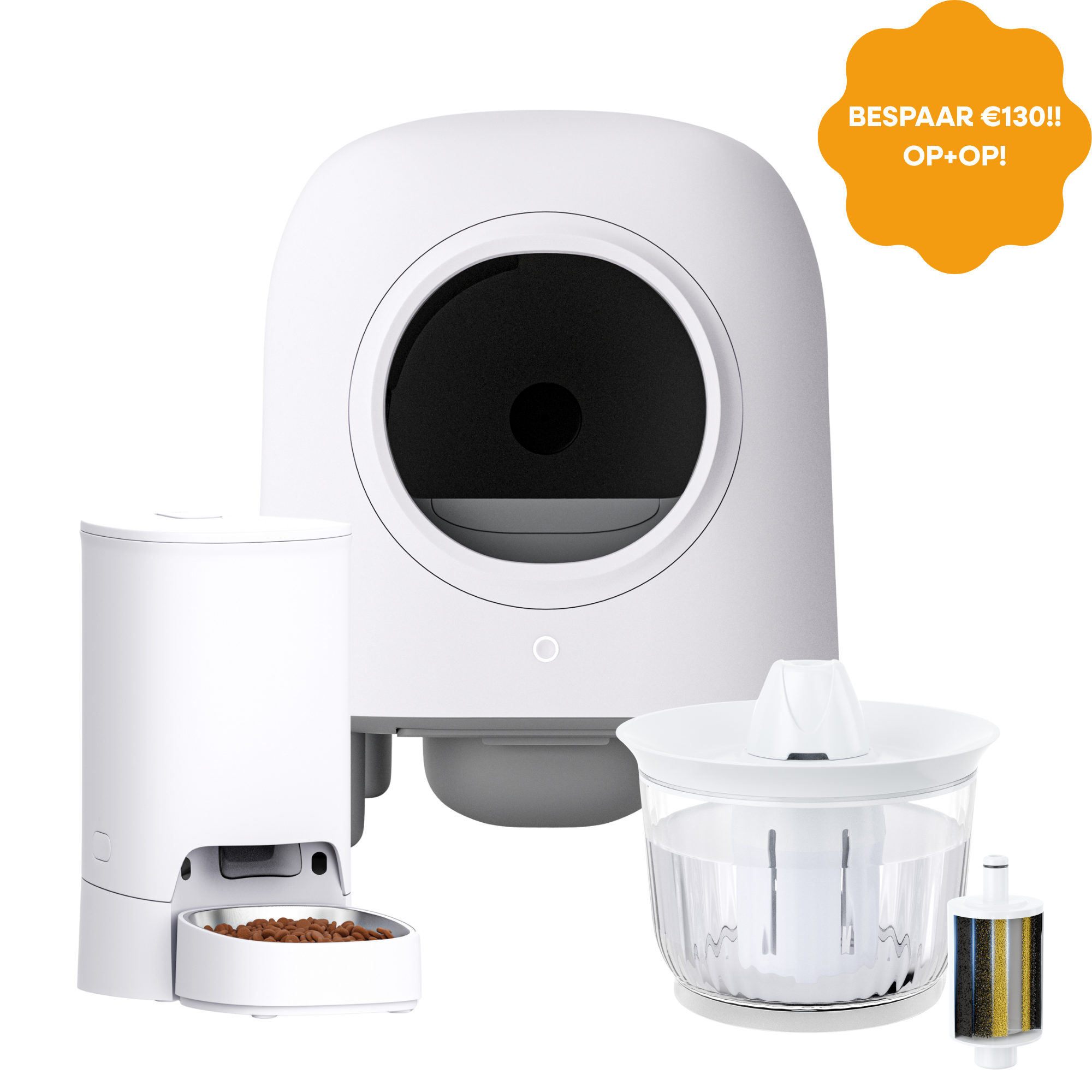 Petree Complete Care Bundel: Cube (Wit), Splash & Block!