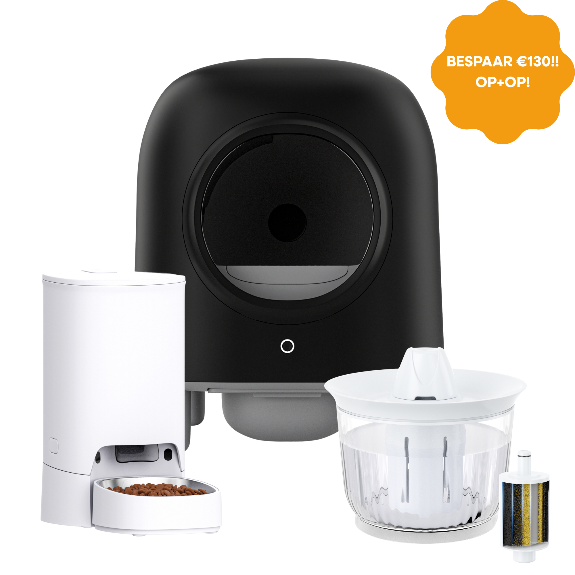 Petree Complete Care Bundel: Cube (Zwart), Splash & Block!