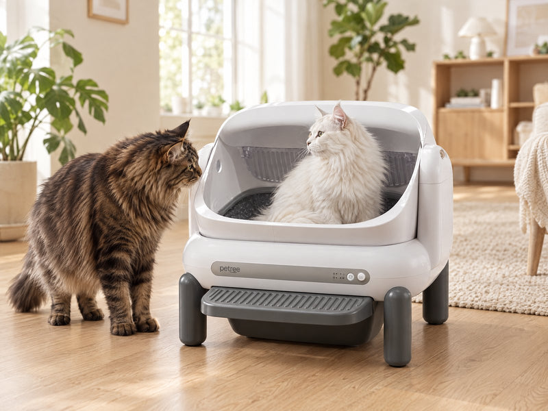 Twee katten bij de Petree Nest