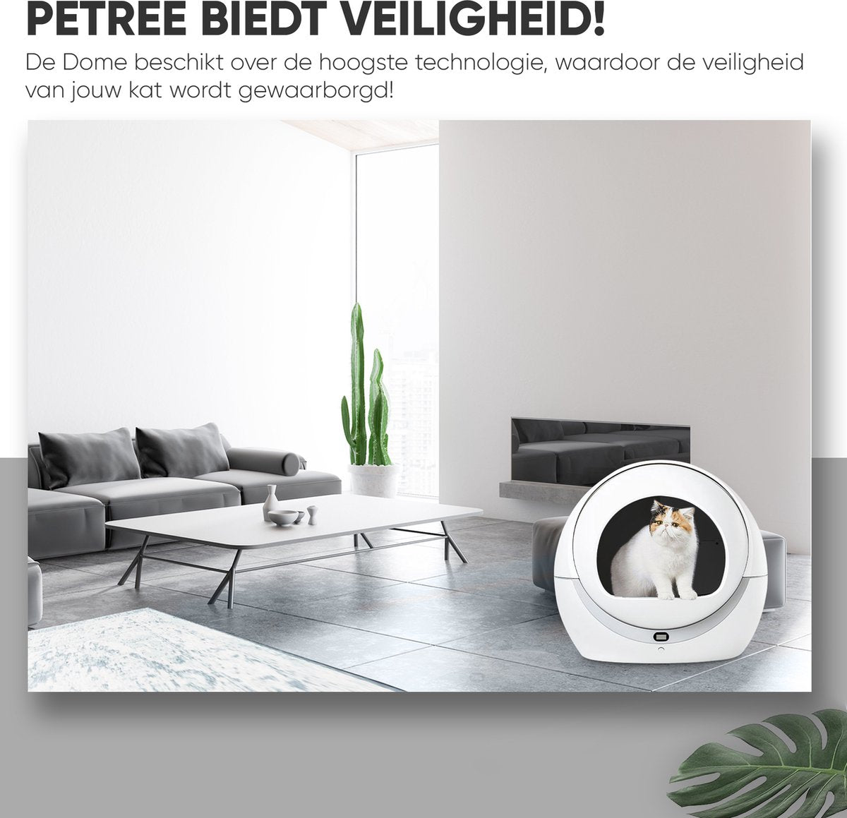 Petree Dome- Zelfreinigende kattenbak